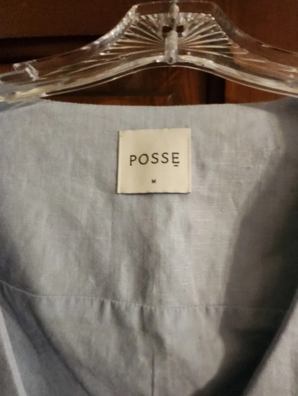 Posse Parker Light Blue Linen Pant And Vest Set
